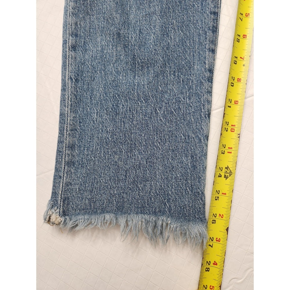 Madewell Jeans Womens 31 Blue The Perfect Vintage High Rise Crop‎ Frayed Hem - Picture 10 of 13